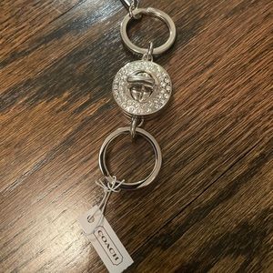 COACH never used double key chain